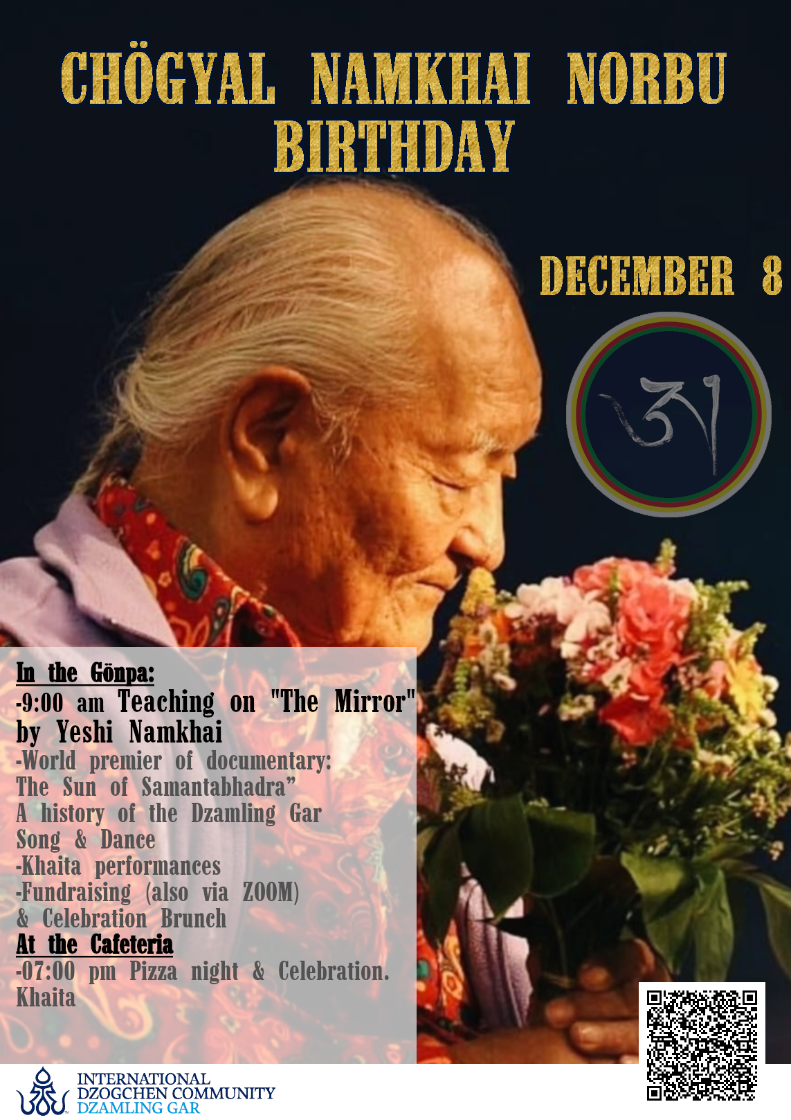 Yeshi Namkhai Teaching & Chögyal Namkhai Norbu´s 86th Birthday Anniversary Celebration